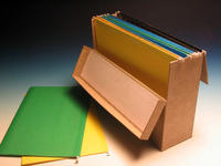 Cajas para Archivos, con frente volcable y tapa pegada